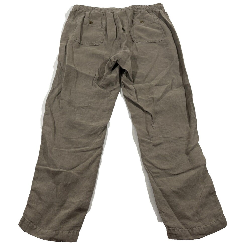 Todd Snyder Mens Brown Relaxed Linen Leisure Pants Beachy Resort Wear Sz M NWT - Picture 11 of 12